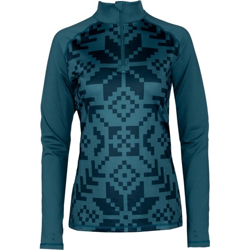Hot Chillys Women's Micro-Elite Chamois Premium Zip-T Base Layer Top