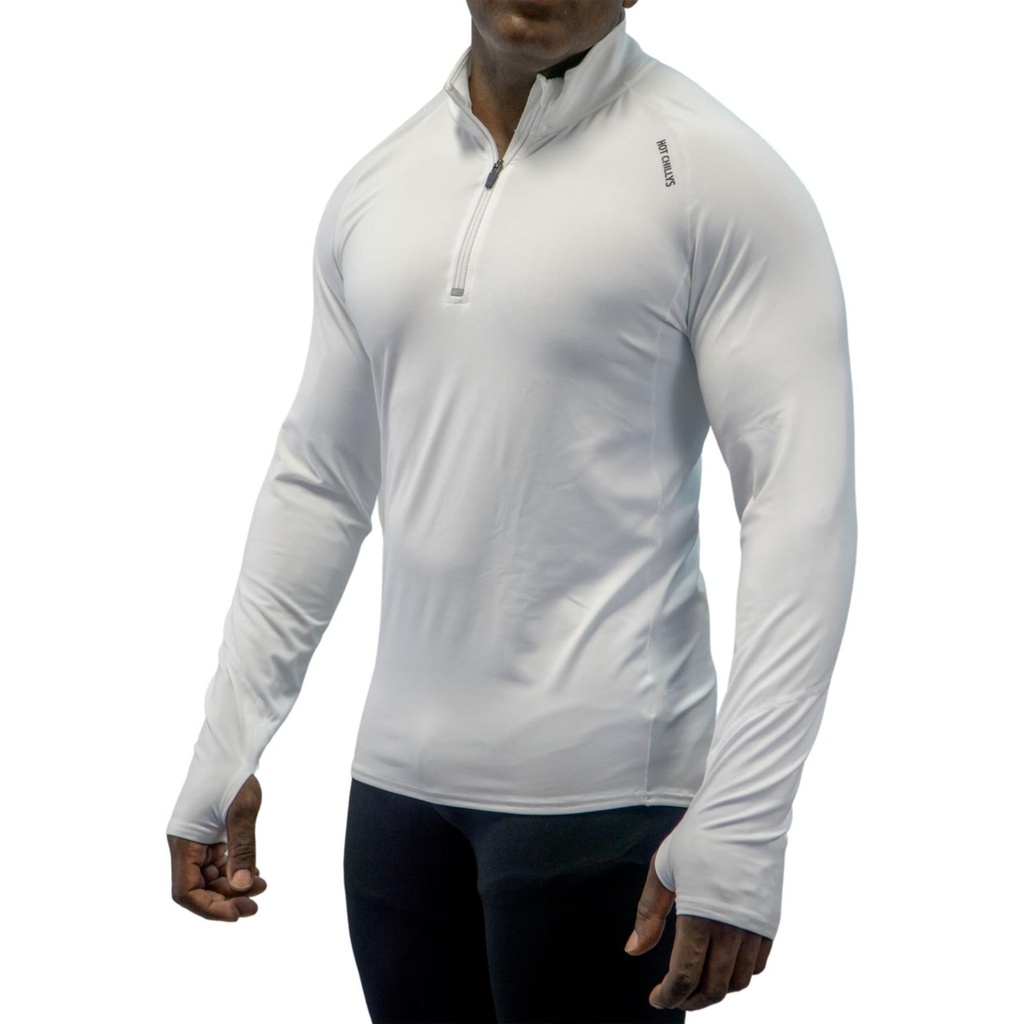 Hot Chillys Men's Micro-Elite Chamois Zone Zip T-Neck