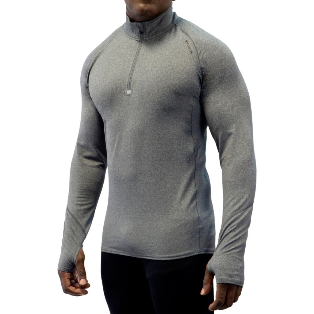 Hot Chillys Men's Micro-Elite Chamois Zone Zip T-Neck