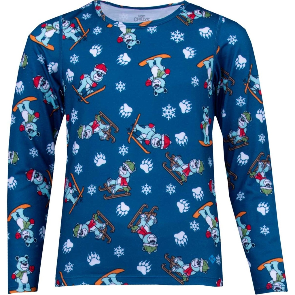 Hot Chillys Kids' Originals Print Crewneck Shirt