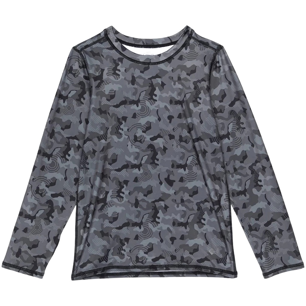Hot Chillys Boy's Micro-Elite Chamois Printed Crewneck Top