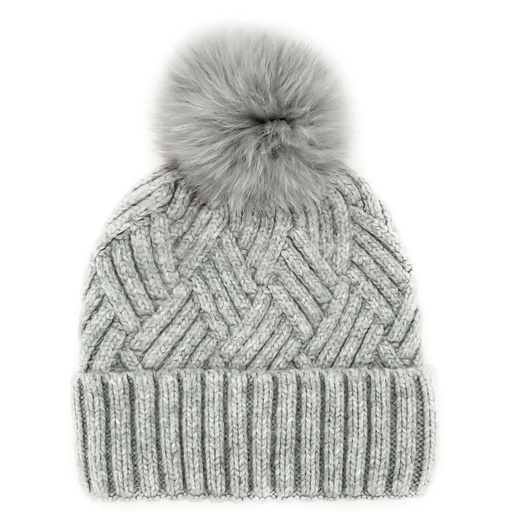 Mitchie's Matchings Women's Knitted Faux Pom Beanie