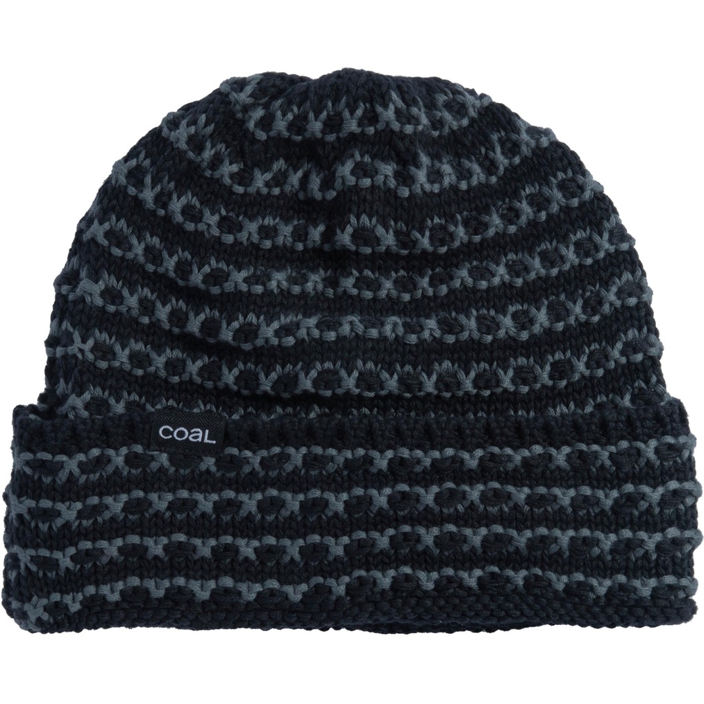 Coal Stria Sweater Knit Beanie