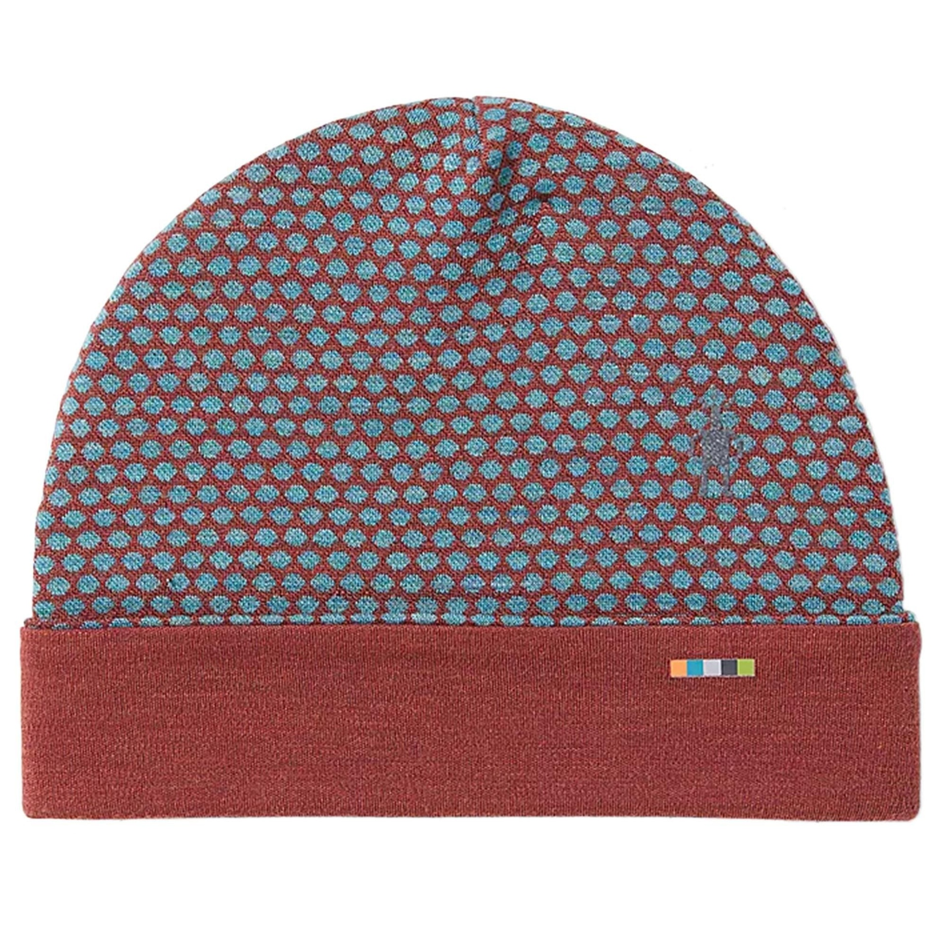 Smartwool Men's Thermal Merino Reversible Cuffed Beanie (Pecan Brown Dot)