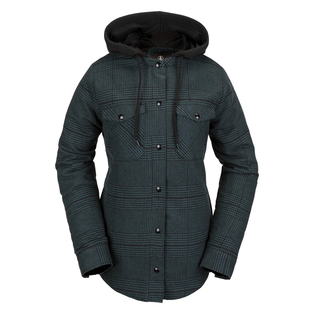 Volcom Women's Hooded Flannel Jacket