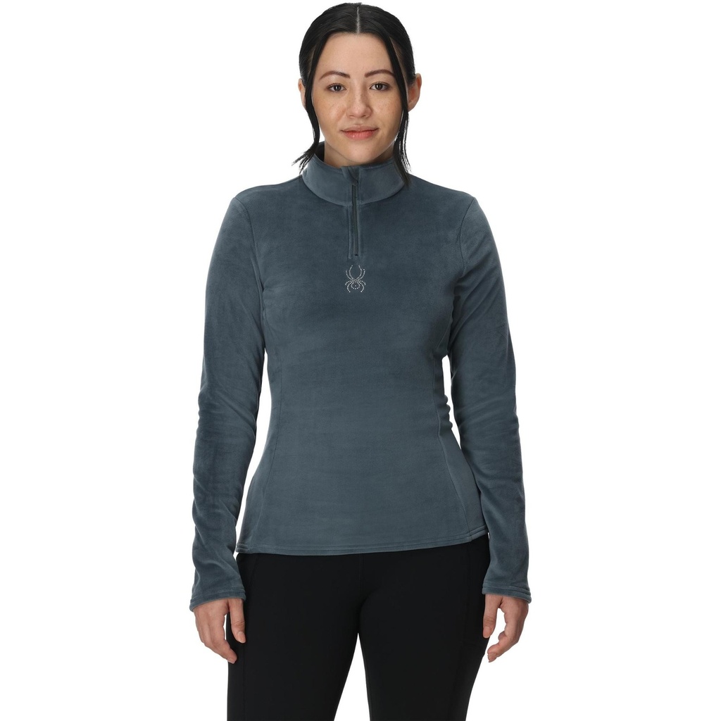 Spyder Women's Shimmer Bug Half Zip Fleece Pullover