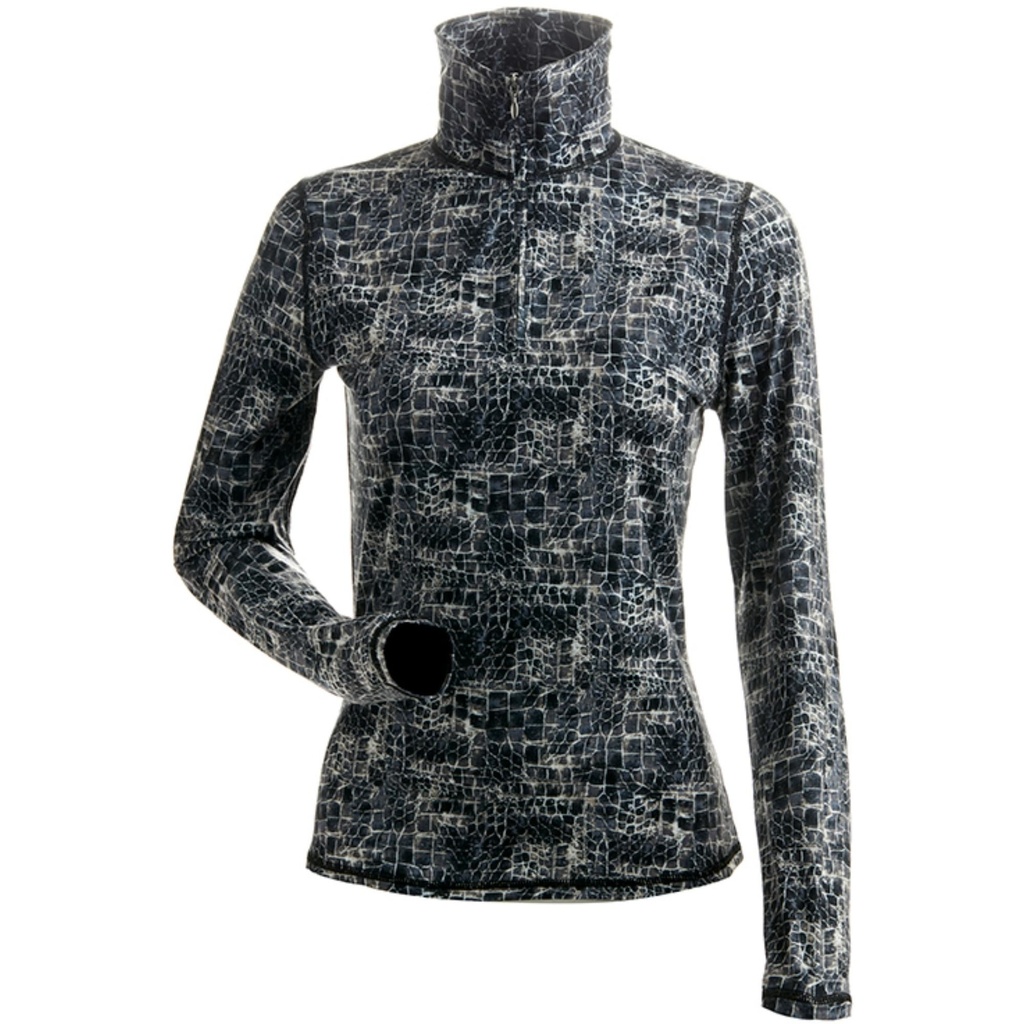 Nils Women's Animal Print T-Neck Base Layer