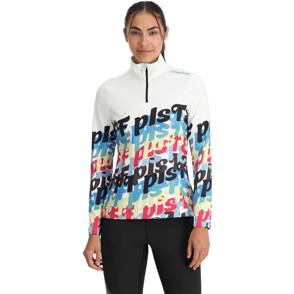 Spyder Women's Vivid Half Zip Turtle Neck Baselayer Top
