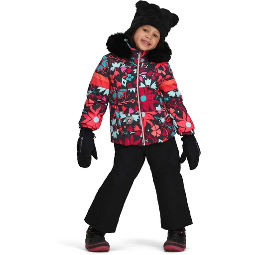 Obermeyer Little Girls' Kaizen Snow Jacket w/ Faux Fur