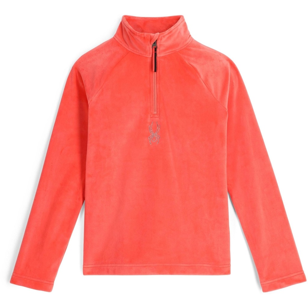 Spyder Girls' Shimmer Bug Half Zip Pullover