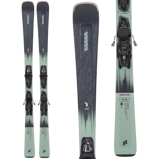 K2 Women's Disruption 75W Skis w/ M3 ERP 10 Bindings