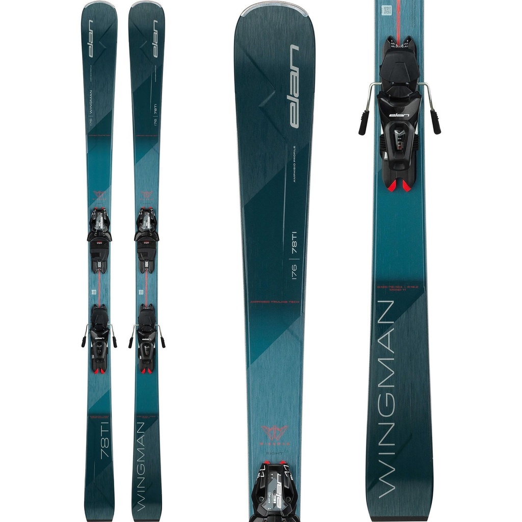 Elan Men's Wingman 78 TI Skis with ELS 11.0 GripWalk Shift Bindings