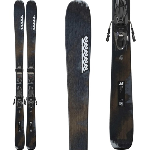 K2 Skis Men's Mindbender 85 Skis with Squire 10 Quikclik Bindings