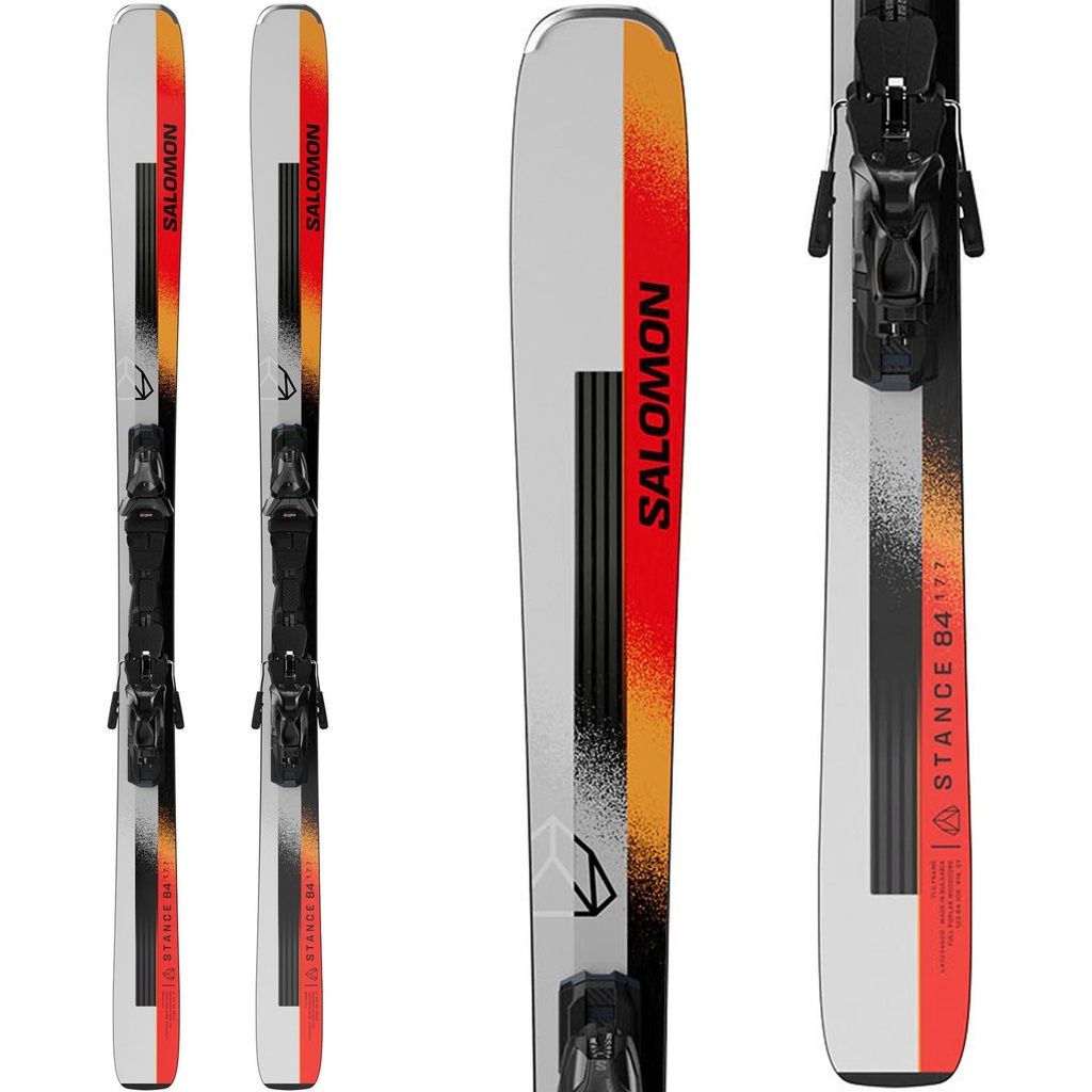 Salomon Men's Stance 84 Skis with MI12 Bindings