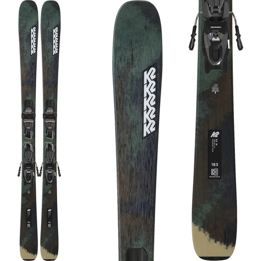 K2 Women's Mindbender 85 Skis with Squire 10 Quikclik Bindings