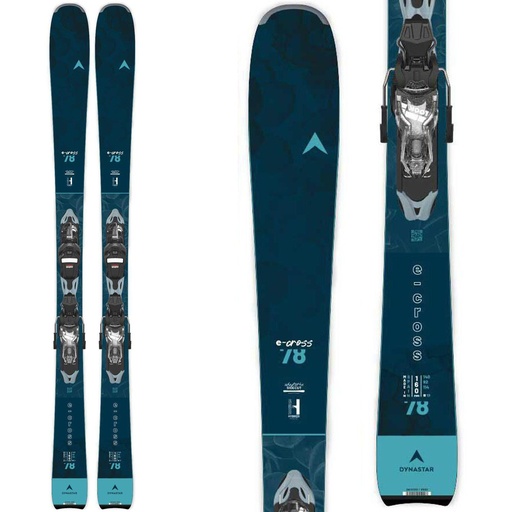 Dynastar Women's E-Cross 78 Skis with Xpress 10 GripWalk Bindings