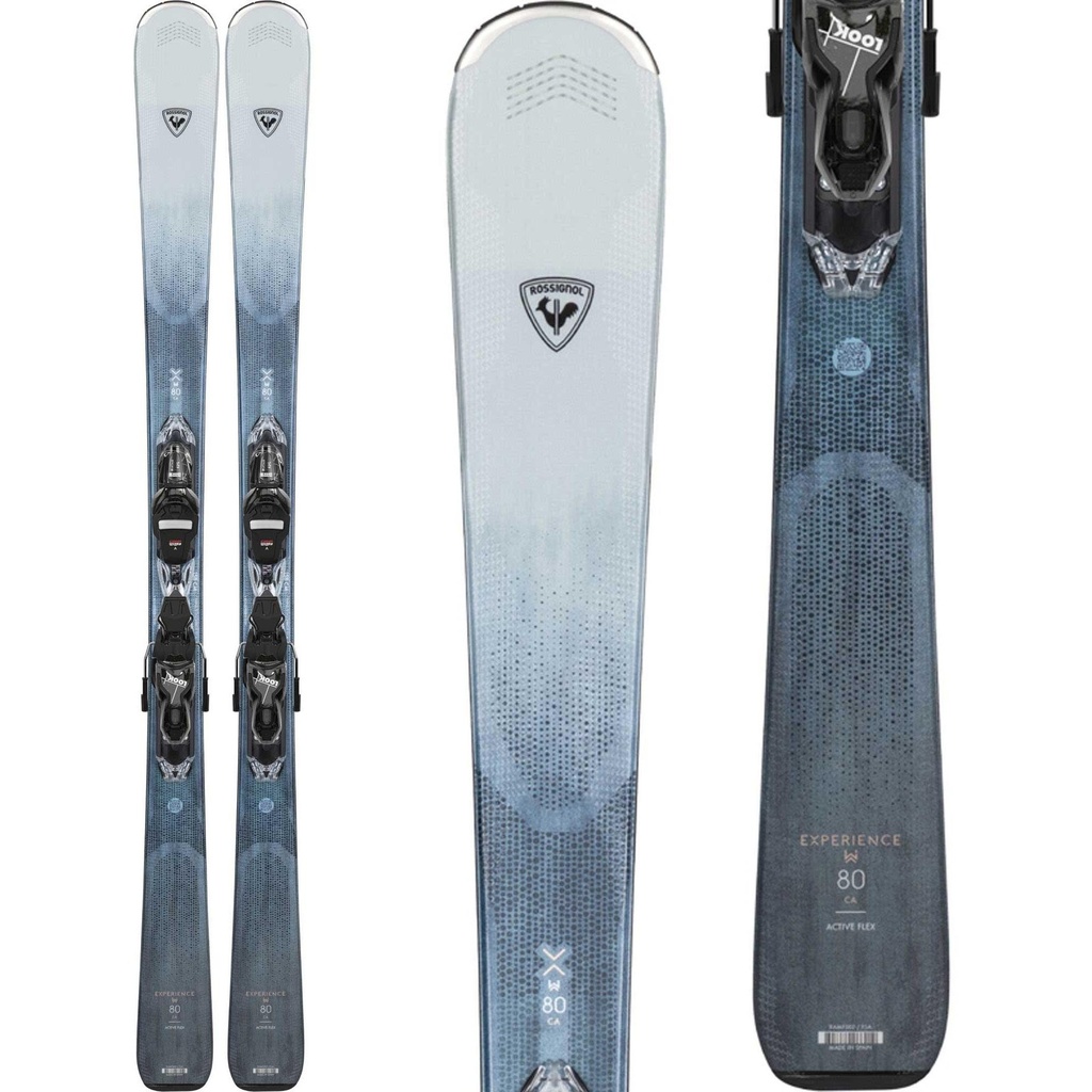 Rossignol Women's Experience W 80 Carbon Skis with Xpress W 11 GripWal