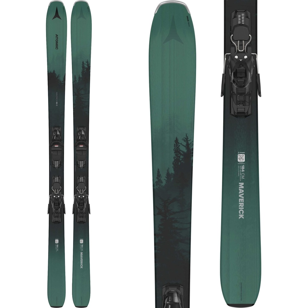 Atomic Maverick 86 R Skis with Marker M10 GripWalk Bindings