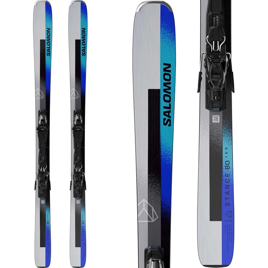 Salomon Men's Stance 80 Skis with M11 Bindings