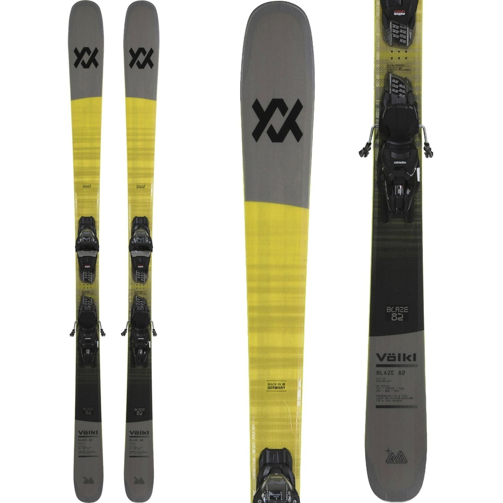 Volkl Men's Blaze 82 Skis w/ VMotion 11 Bindings '27
