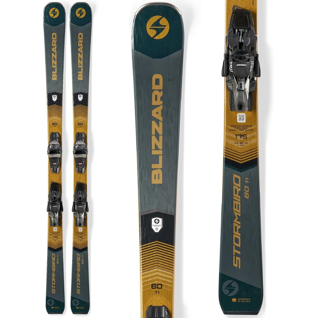 Blizzard Men's Stormbird 80Ti Skis w/ TP 11 Bindings