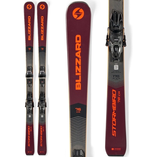 Blizzard Men's Stormbird 76 CA Skis w/ TPC 11 Bindings