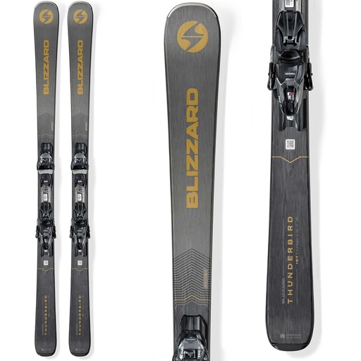 Blizzard Men's Thunderbird SP 7.7 Snow Skis with TPC 11 Bindings