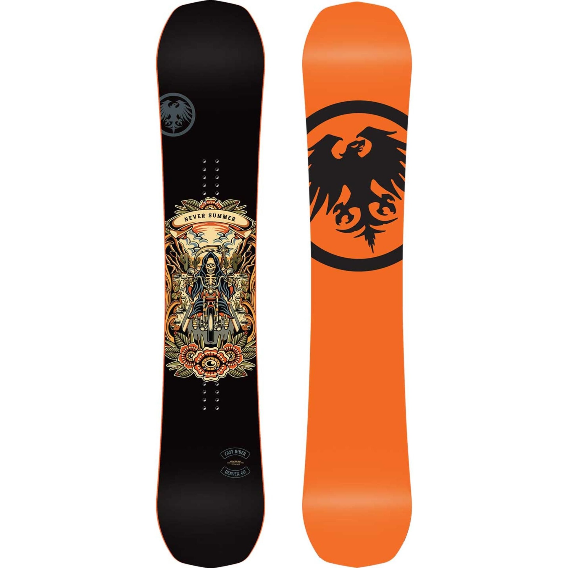 Never Summer Men's Easy Rider Wide Snowboard | Sun & Ski Sports