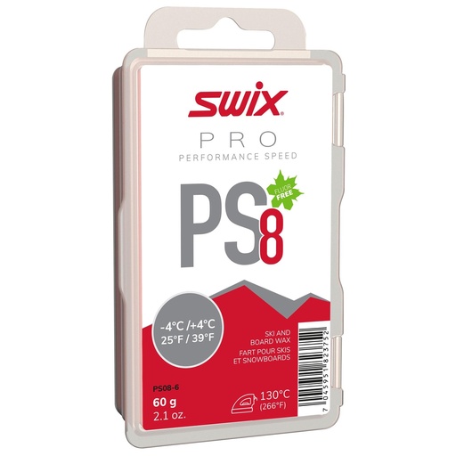 Swix PS8 Red 60 g Ski and Snowboard Wax