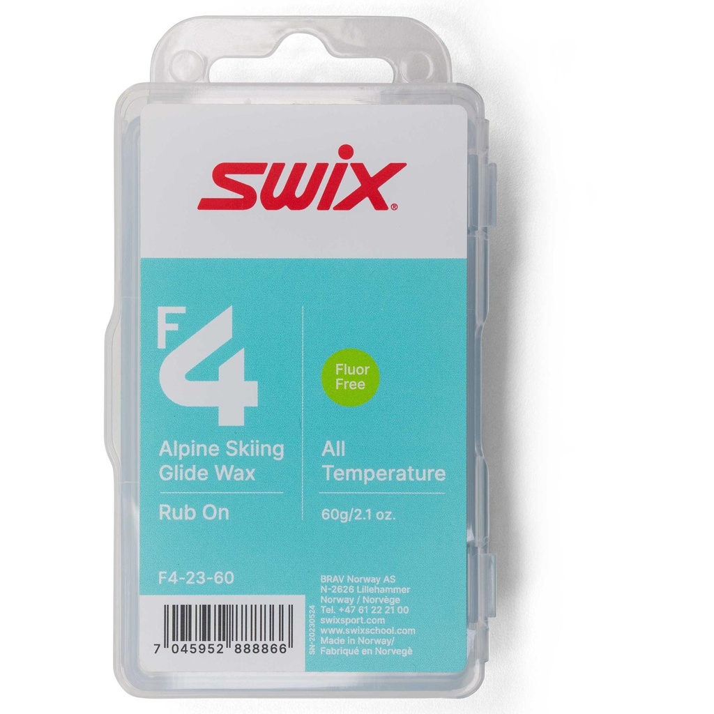 Swix F4 Glidewax Rub-on w/cork 60g