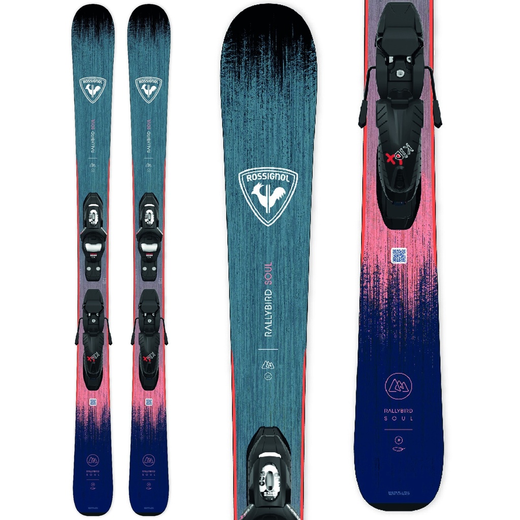 Rossignol Kids' Rallybird Skis w/ JR 4.5 Bindings