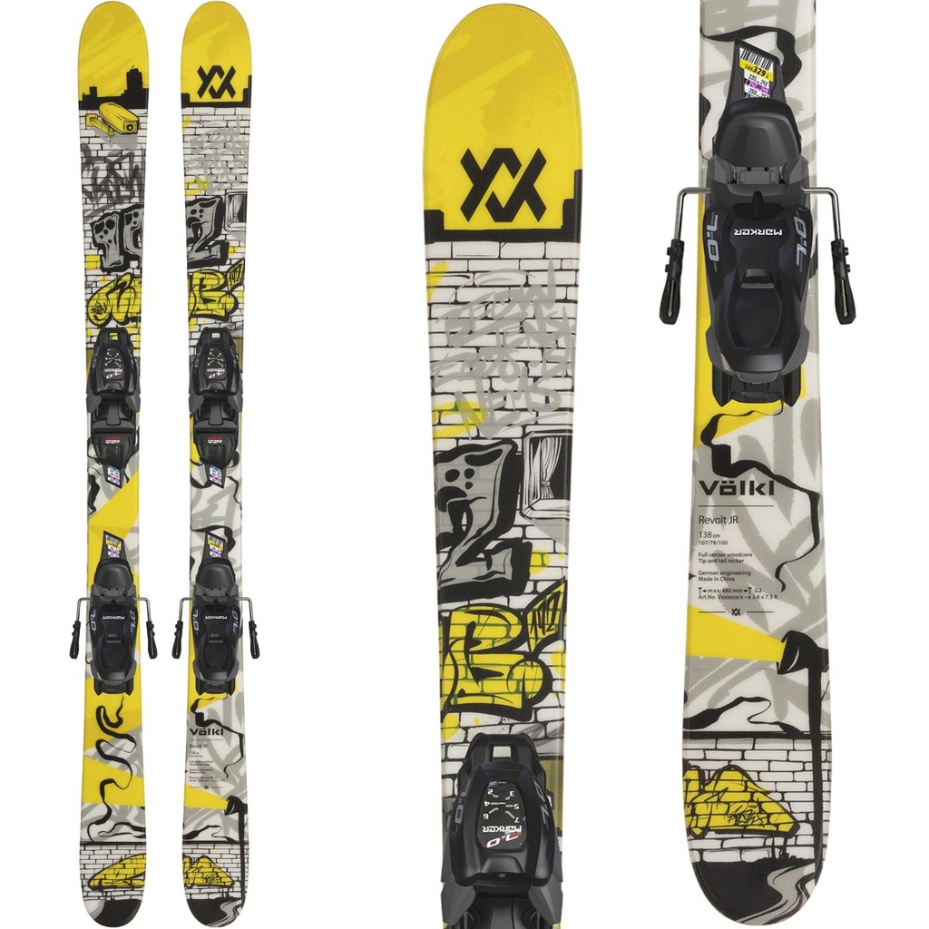 Volkl Kids' Revolt Jr Urban Skis w/ 4.5 VMotion Bindings
