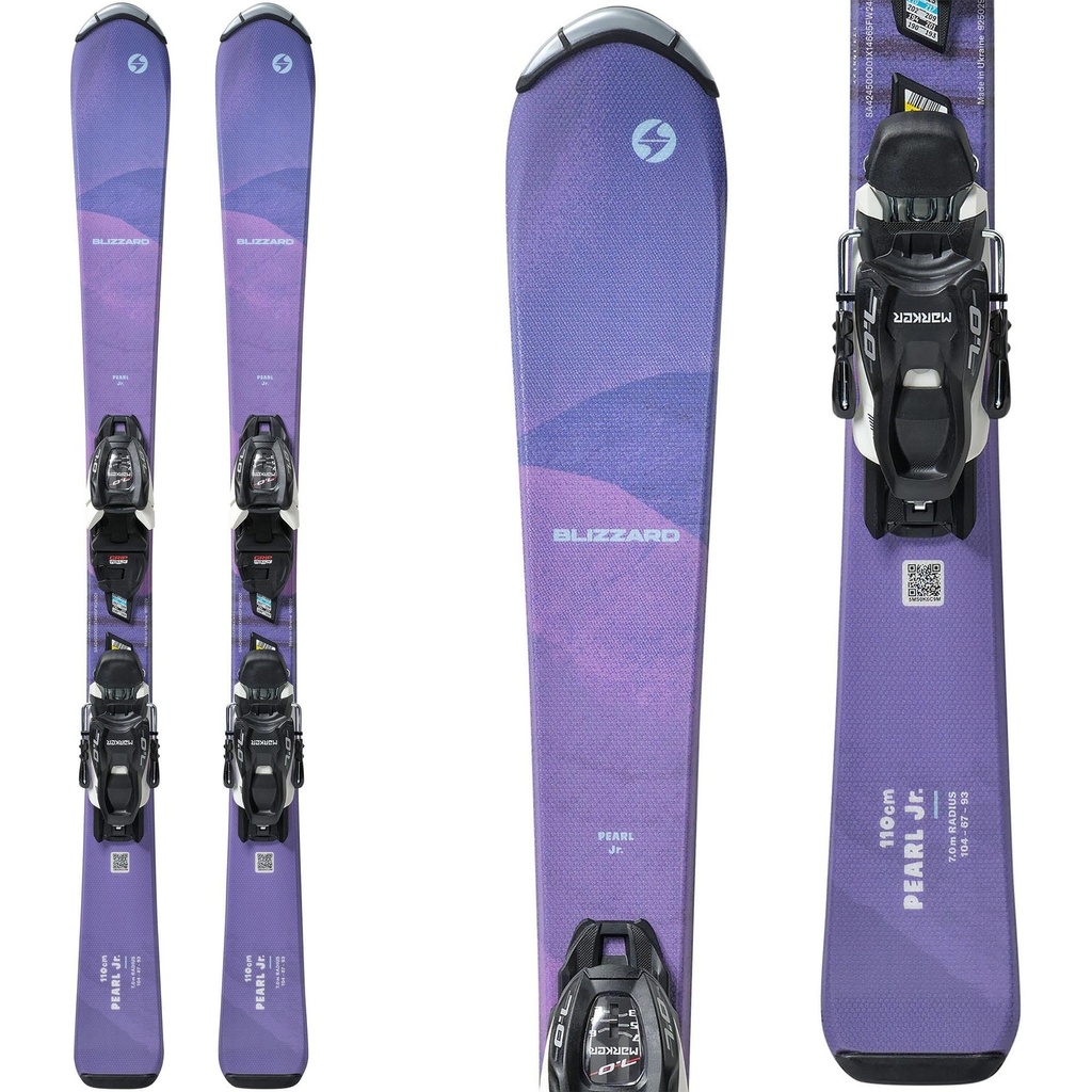 Blizzard Kids' Pearl Jr Skis with FDT Jr 4.5 Bindings