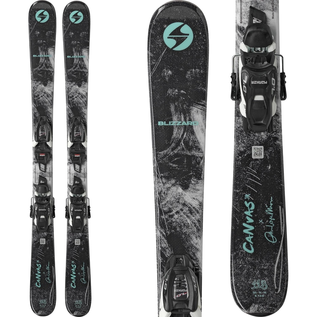 Blizzard Kids' Canvas Jr Skis w/ FDT 7.0 Bindings '27