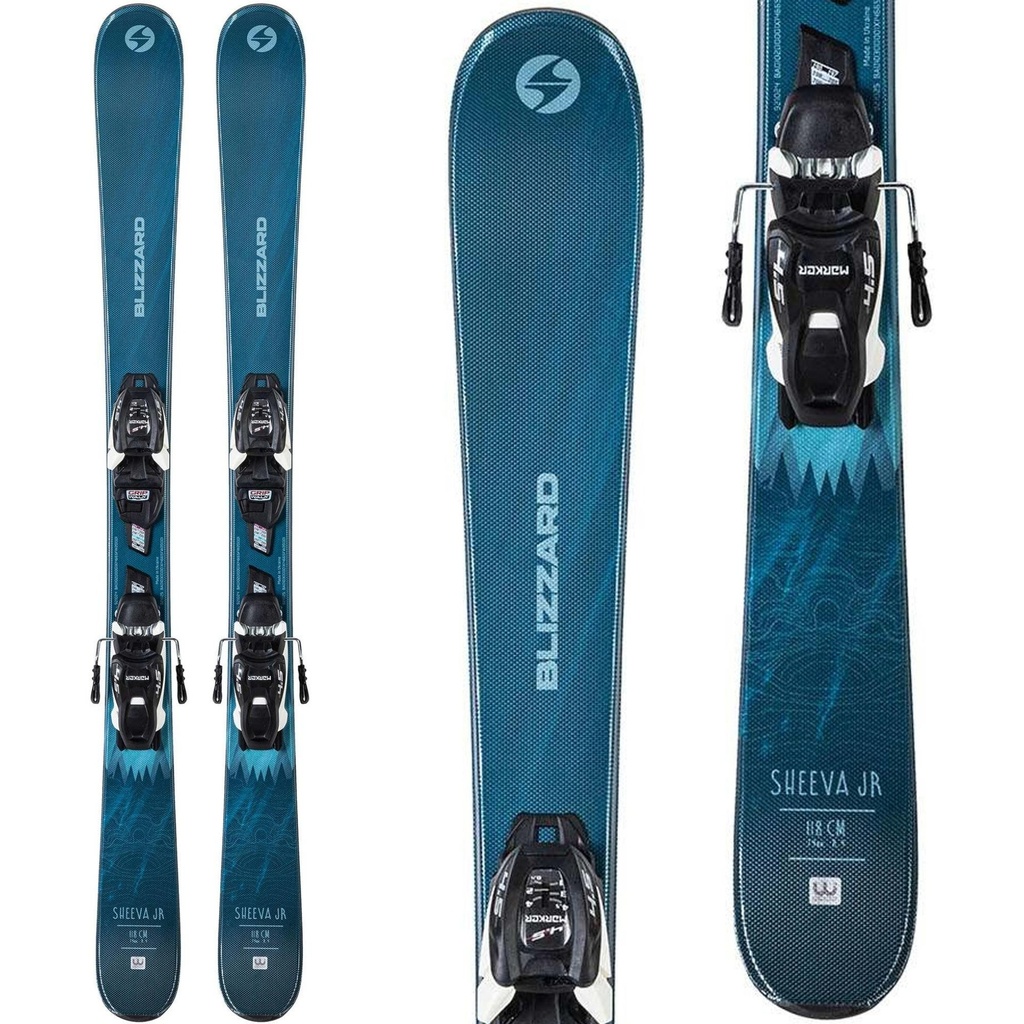Blizzard Girls Sheeva Twin Jr Ski with Jr WB 7 Bindings