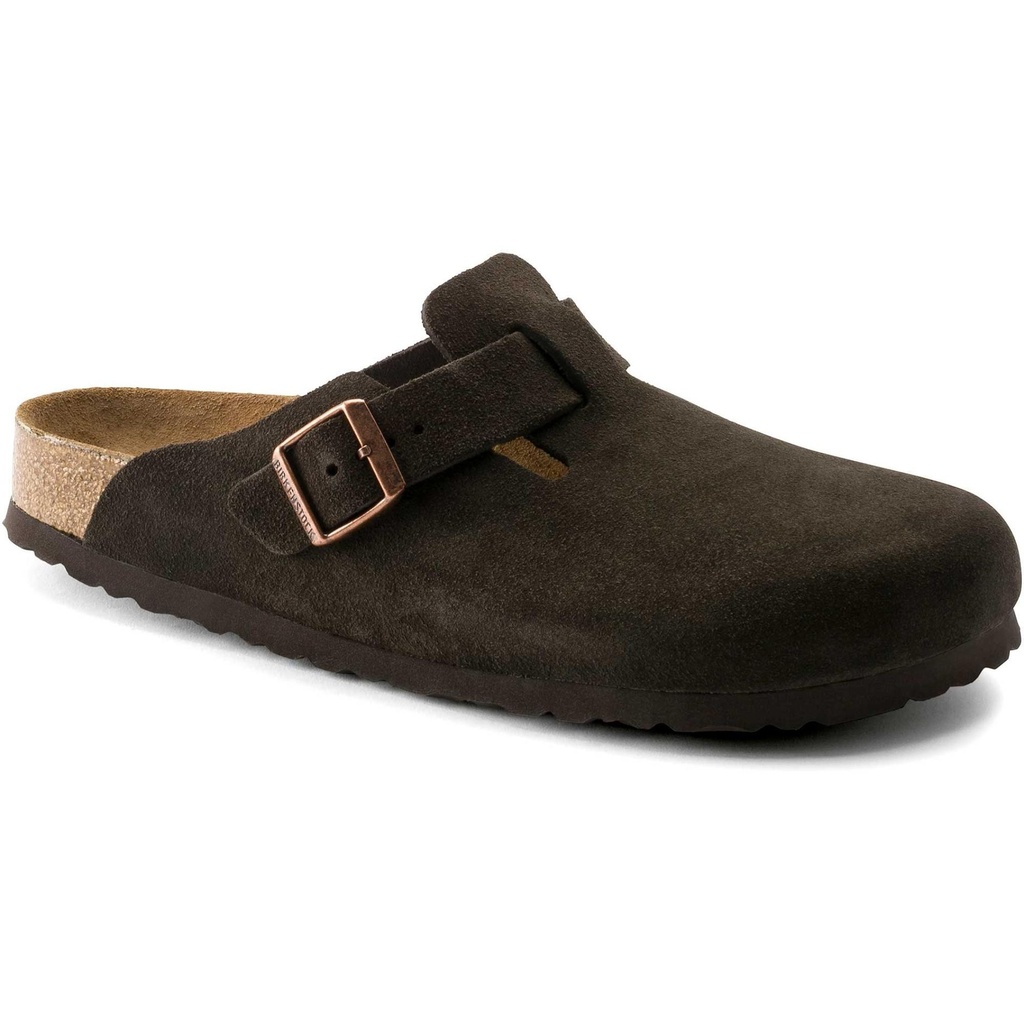Birkenstock Men's Boston Soft Footbed Suede Clogs