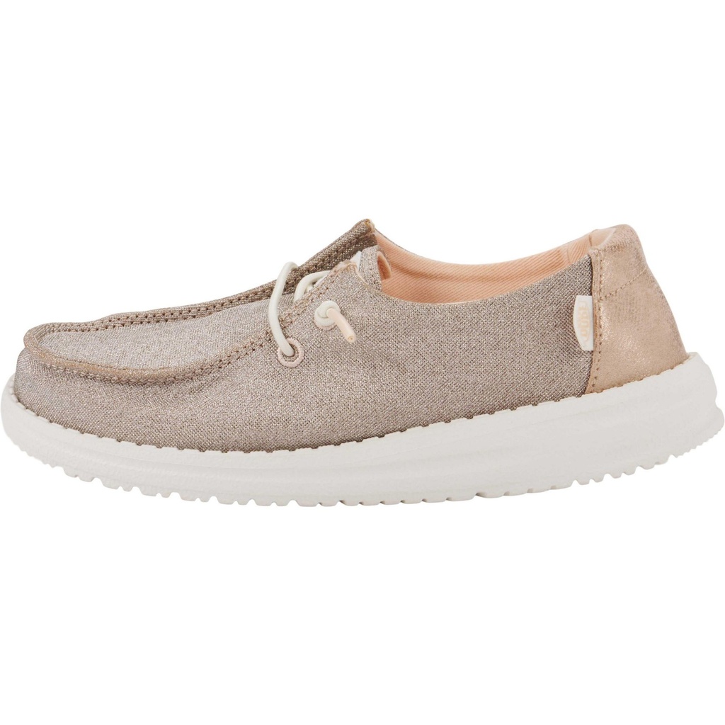 Hey Dude Girls' Wendy Youth Metallic Sparkle Shoes
