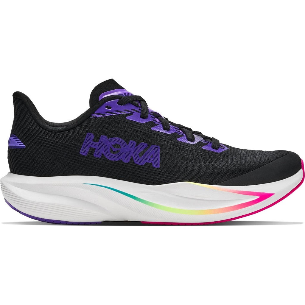 [000184104000166] HOKA Kids' Mach 7 Running Shoes (Black-Lime, 3.5)