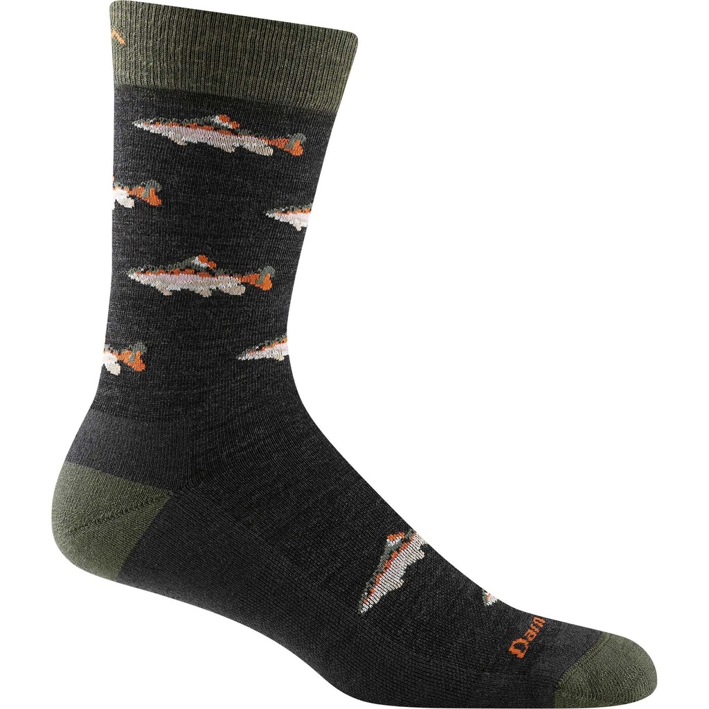 Darn Tough Vermont Men's Spey Fly Crew Lightweight Lifestyle Socks