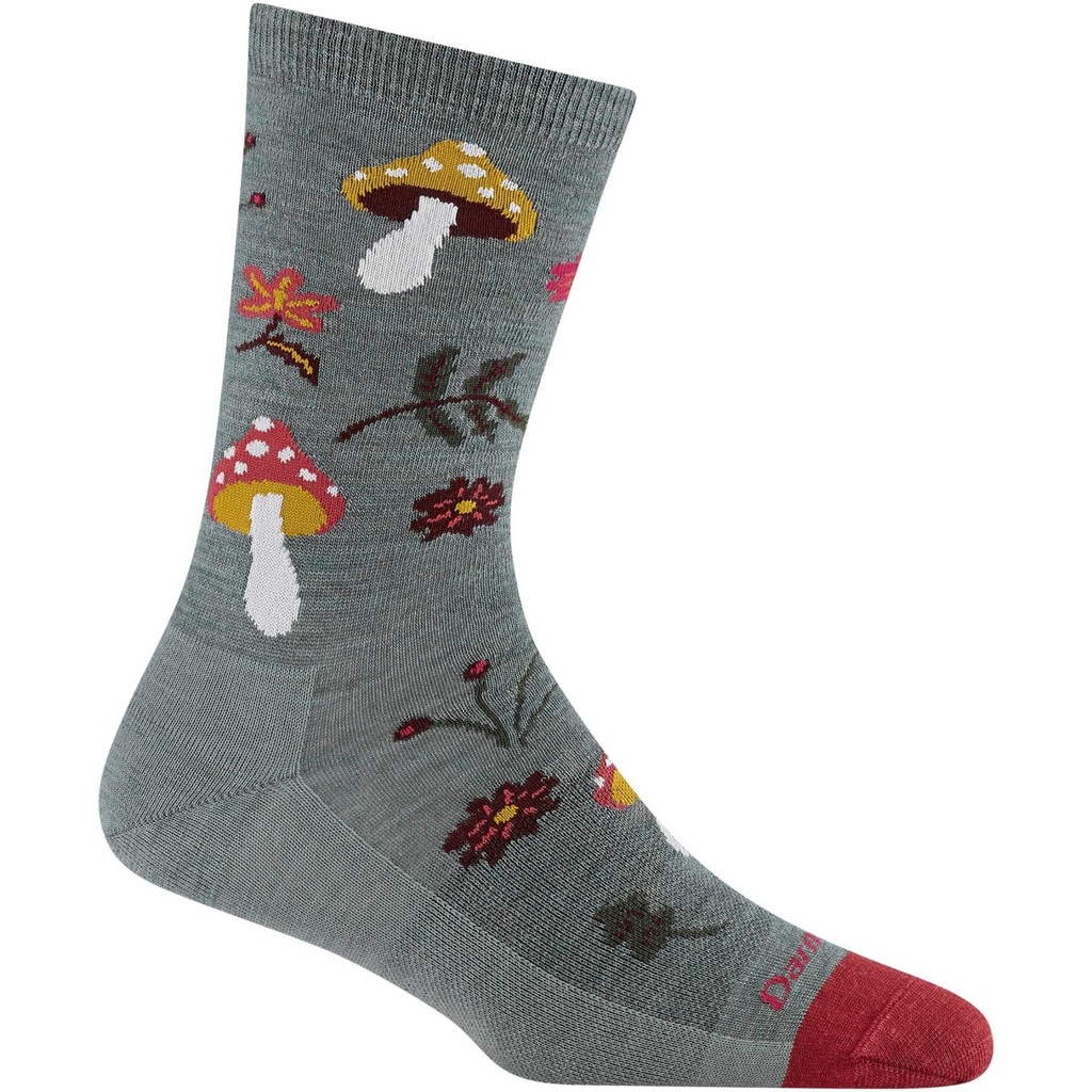Darn Tough Vermont Women's Shroom Bloom Crew Lightweight Lifestyle Socks
