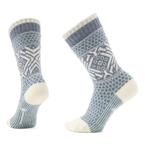 Smartwool Women's Everyday Cozy Popcorn Snowflake Pattern Crew Socks