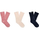 UGG Women's Leda Sparkle 3-Pack Socks