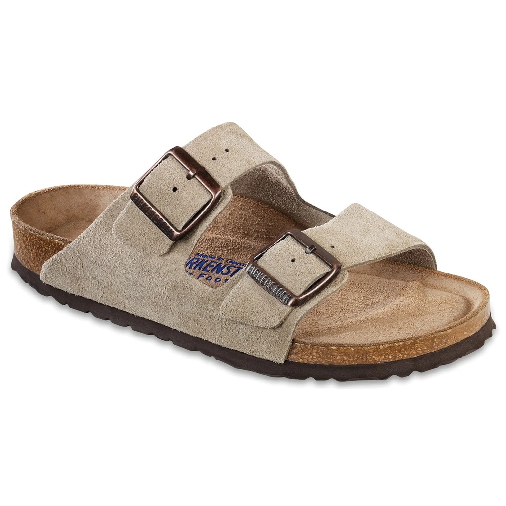 Birkenstock Men's Arizona Soft Footbed Suede Sandals