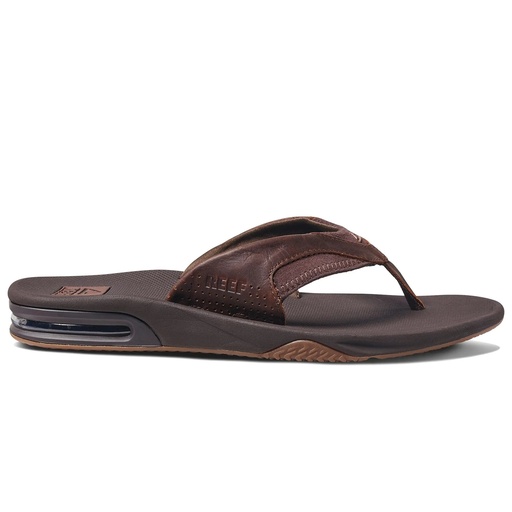Reef Men's Leather Fanning Flip Flops