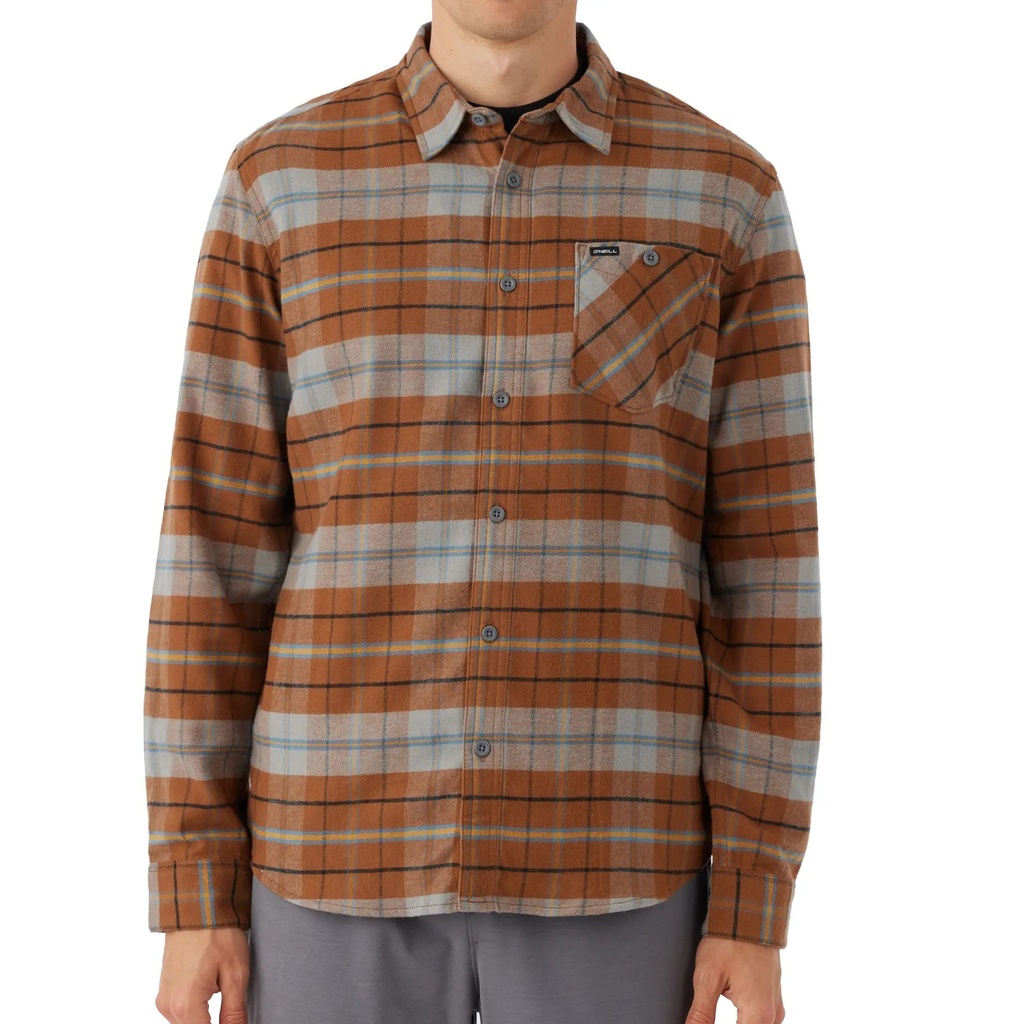 ONeill Men's Redmond Plaid Stripe Shirt