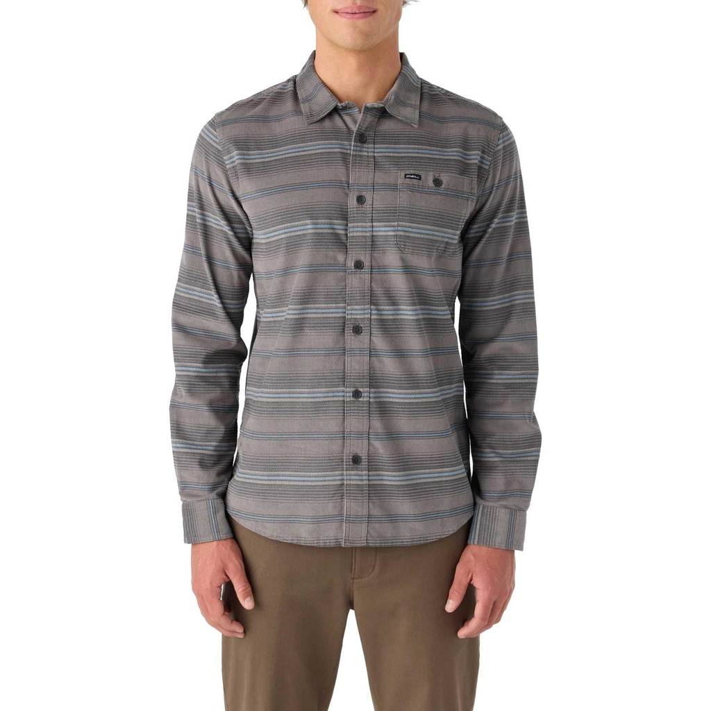 O'Neill Men's Caruso Stripe Cord Standard Fit Long Sleeve Shirta