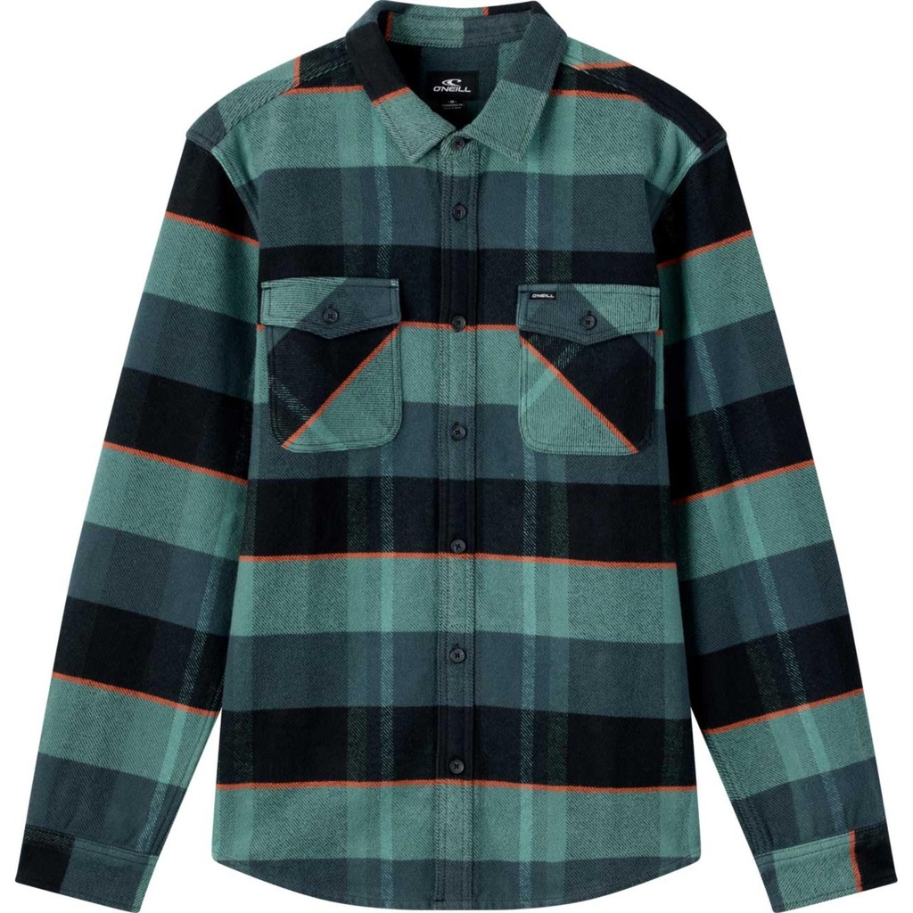 O'Neill Men's Richmond Flannel Standard Fit Long Sleeve Shirt