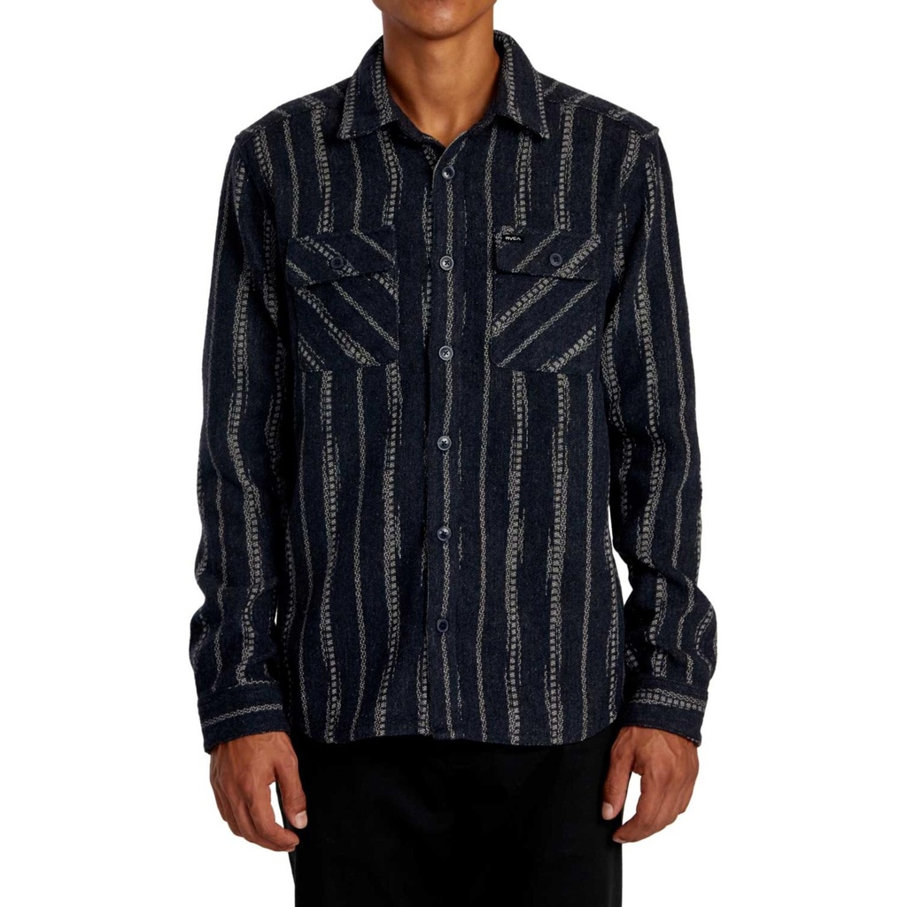 RVCA Men's Blanket LS Shirt