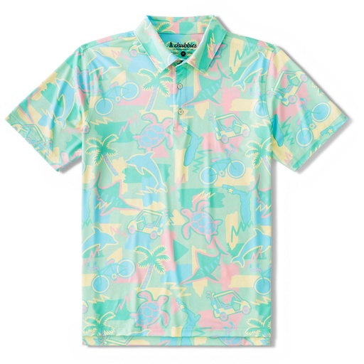 Chubbies Men's Traveler Destin Performance Polo Shirt