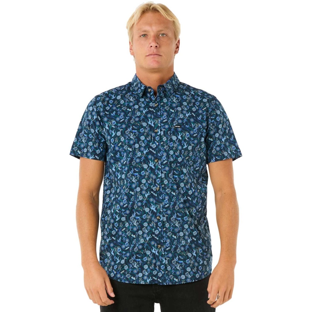 Rip Curl Men's Floral Reef Short Sleeve Shirt